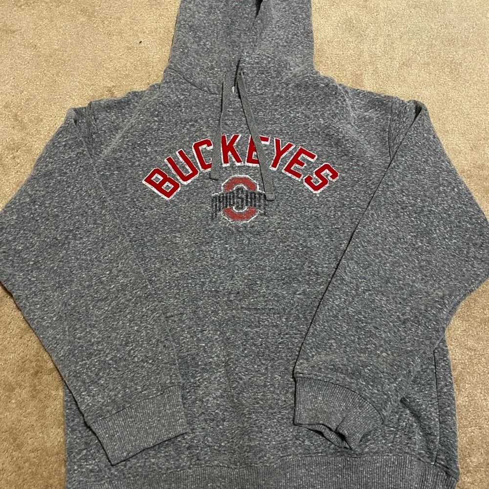 Champion Ohio State ‘Buckeyes’ women’s dark gray and acid sweatshirt (size M)